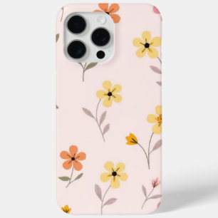 Coque iPhone 15 Pro Max Fleur jaune florale pastel iPhone 15