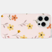 Coques Case-Mate iPhone Fleur jaune florale pastel iPhone 15 (Verso (horizontal))