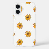 Coques Case-Mate iPhone Fleur Jaune main tiré Motif (Verso)