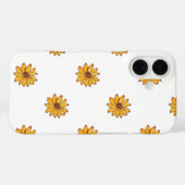 Coques Case-Mate iPhone Fleur Jaune main tiré Motif (Verso (horizontal))