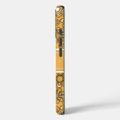 Coques Case-Mate iPhone Fleur jaune moutarde Rétro 1970 (Verso / Gauche)
