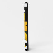 Coques Case-Mate iPhone Fleur jaune Noir Blancs Nom (Dos/Gauche)