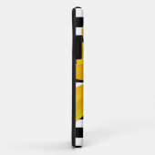 Coques Case-Mate iPhone Fleur jaune Noir Blancs Nom (Dos/Droite)