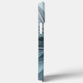 Coques Case-Mate iPhone Fleur Joyeuse Abstrait gris bleu floral Fractal (Verso / Droite)