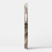Coques Case-Mate iPhone Fleur joyeuse abstraite beige marron floral fracta (Verso / Droite)