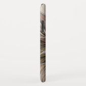 Coques Case-Mate iPhone Fleur joyeuse abstraite beige marron floral fracta (Dos/Droite)