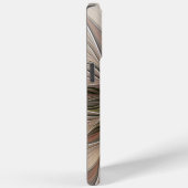 Coques Case-Mate iPhone Fleur joyeuse abstraite beige marron floral fracta (Verso / Droite)