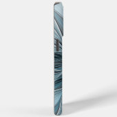 Coques Case-Mate iPhone Fleur joyeuse abstraite fleur bleue grise fractale (Verso / Droite)