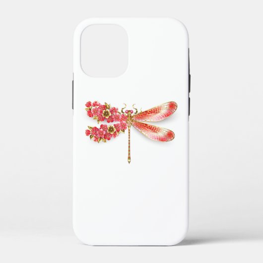 Coques Case-Mate iPhone Fleur libellule avec sakura bijoux (Verso)