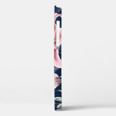 Coques Case-Mate iPhone Fleur Lilly Rose Motif sans couture. (Verso / Gauche)