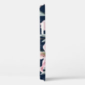 Coques Case-Mate iPhone Fleur Lilly Rose Motif sans couture. (Verso / Droite)