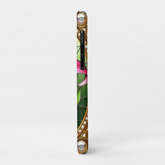 Coques Case-Mate iPhone Fleur Lit Rose Élégante (Dos/Gauche)