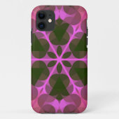 Coques Case-Mate iPhone Fleur Mandala Retro rose et vert (Dos)