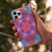 Coques Case-Mate iPhone Fleur Mandala rose bleu et violet rétro