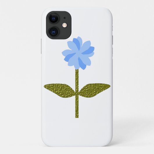Coques Case-Mate iPhone Fleur marguerite jolie bleu iPhone 3 boîtier (Dos)