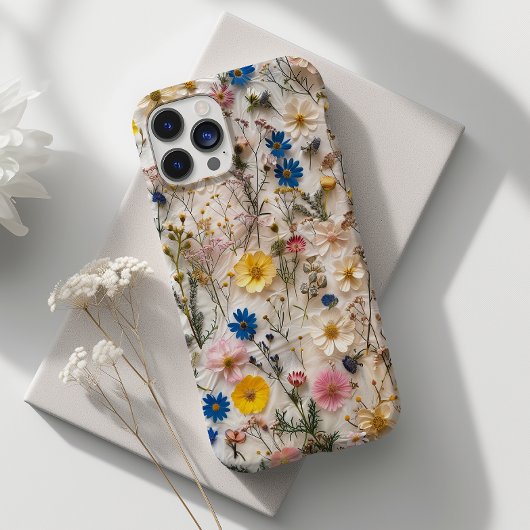 Coques Case-Mate iPhone Fleur marguerite Pressée Véritable Floral Botaniqu