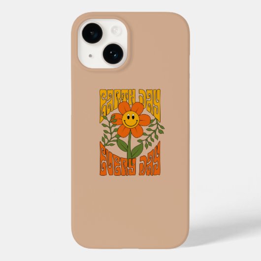 Coques Case-Mate iPhone Fleur marguerite rétro des années 70 (Verso)