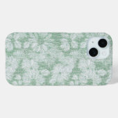 Coques Case-Mate iPhone Fleur marguerite Velvety Mint Green (Verso (horizontal))