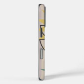 Coques Case-Mate iPhone Fleur moderne et texte personnalisé (Verso / Droite)