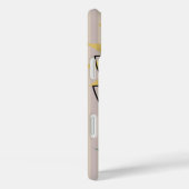 Coques Case-Mate iPhone Fleur moderne et texte personnalisé (Verso / Droite)