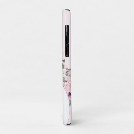 Coques Case-Mate iPhone Fleur moderne rose Élégante Feminine (Dos/Gauche)