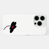 Coques Case-Mate iPhone Fleur noire (Verso (horizontal))
