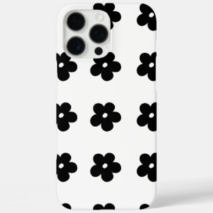 Coques iPhone 16 Pro Max Fleur noire