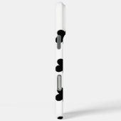 Coques Case-Mate iPhone Fleur noire (Verso / Droite)