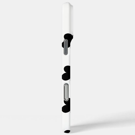 Coques Case-Mate iPhone Fleur noire (Verso / Droite)