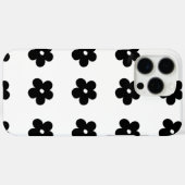 Coques Case-Mate iPhone Fleur noire (Verso (horizontal))