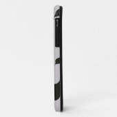 Coques Case-Mate iPhone fleur noire dans les flocons de neige (Dos/Gauche)