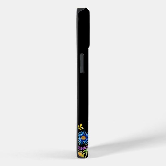 Coques Case-Mate iPhone Fleur noire de papillon mignon (Verso / Droite)