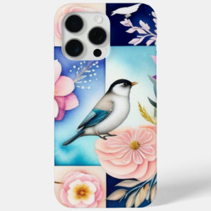 Coque iPhone 15 Pro Max Fleur & Oiseau