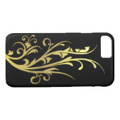 Coques Case-Mate iPhone Fleur Or Abstraite de luxe Faux (Dos (Horizontal))