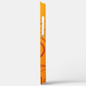 Coques Case-Mate iPhone Fleur orange (Verso / Gauche)