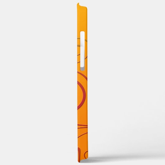 Coques Case-Mate iPhone Fleur orange (Verso / Gauche)