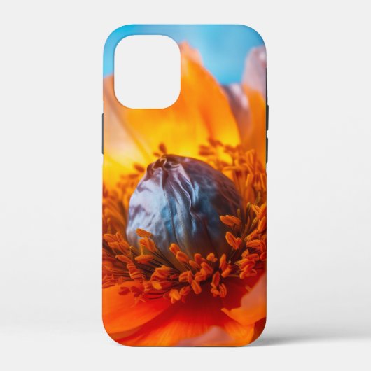 Coques Case-Mate iPhone Fleur orange (Verso)