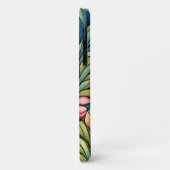 Coques Case-Mate iPhone Fleur orange Abstraite sur vert (Dos/Gauche)