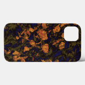 Coques Case-Mate iPhone Fleur orange contre le motif de camouflage de (Verso (horizontal))