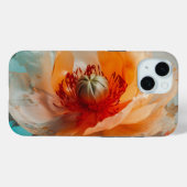 Coques Case-Mate iPhone Fleur orange délicate (Verso (horizontal))