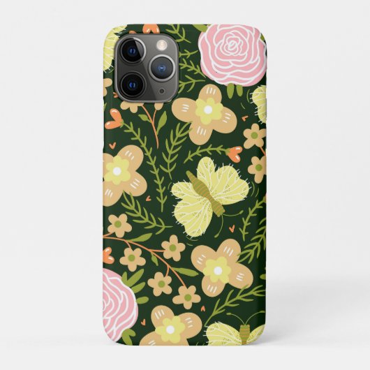 Coques Case-Mate iPhone Fleur papillon (Dos)