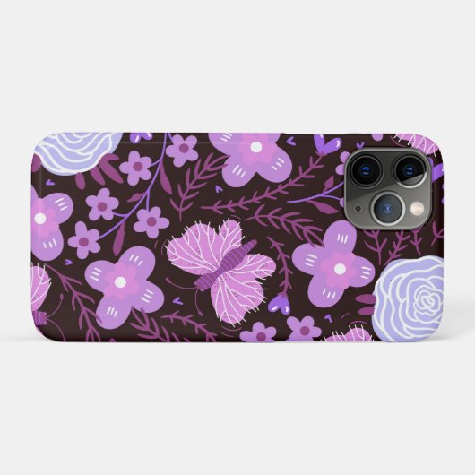 Coques Case-Mate iPhone Fleur papillon rose (Dos (Horizontal))