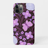 Coques Case-Mate iPhone Fleur papillon rose (Dos)