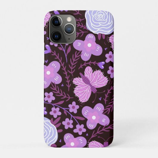 Coques Case-Mate iPhone Fleur papillon rose (Dos)