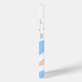 Coques Case-Mate iPhone Fleur pastel orange bleue ajouter nom cadeau rétro (Verso / Gauche)