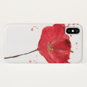 Coques Case-Mate iPhone Fleur peinte 2 de pavot d'aquarelle (Dos (Horizontal))