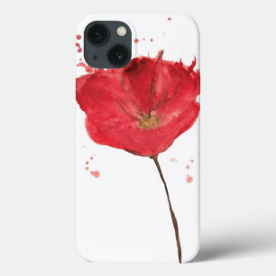 Case-Mate iPhone Case Fleur peinte 2 de pavot d'aquarelle