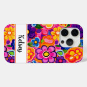 Coques Case-Mate iPhone Fleur personnalisée Rétro Cool (Verso (horizontal))