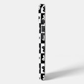 Coques Case-Mate iPhone Fleur point noir blanc (Verso / Gauche)