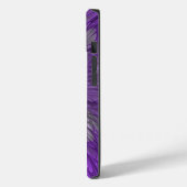 Coques Case-Mate iPhone Fleur psychédélique violette Abstraite Fractal Art (Verso / Gauche)